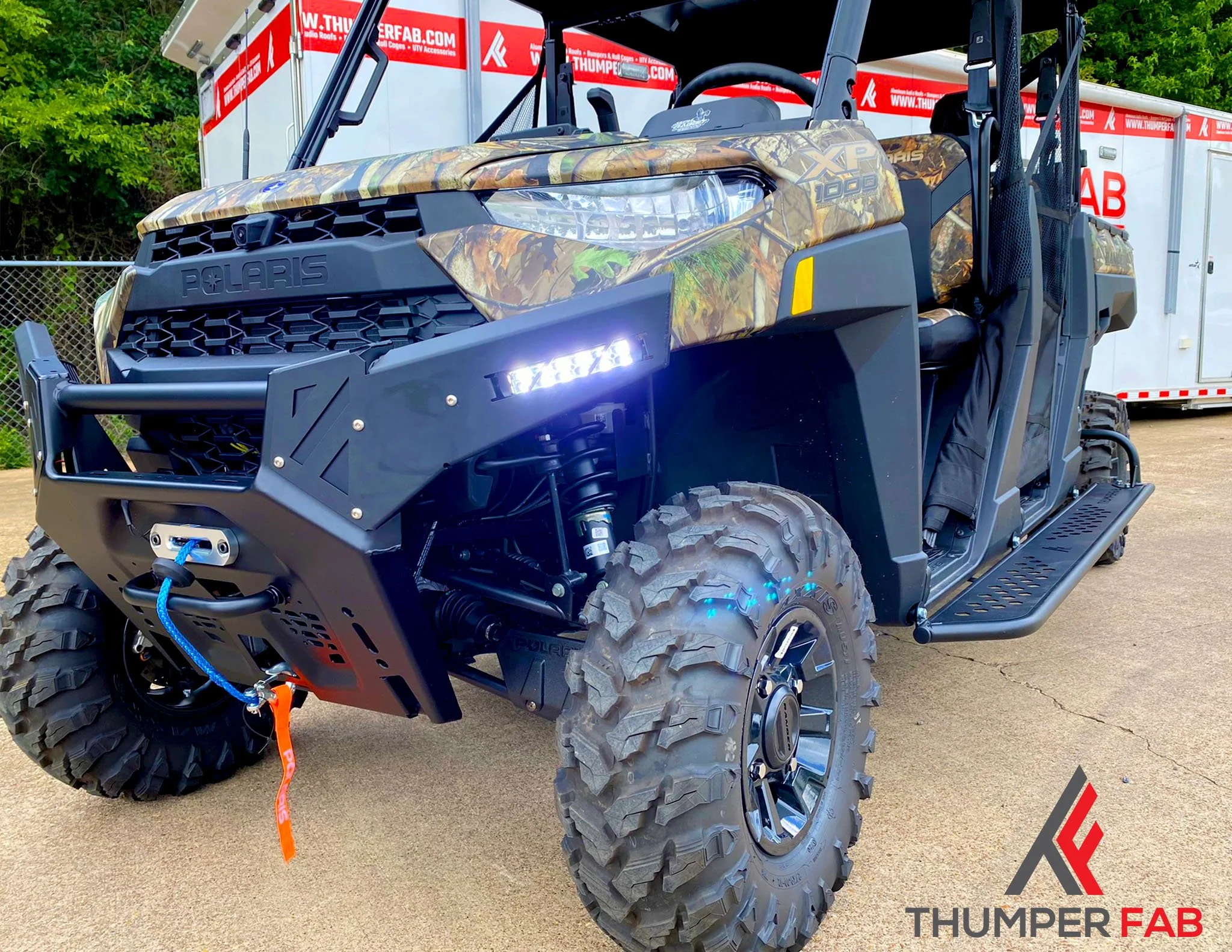 Polaris Ranger Factory Front Bumper Light Kit - Image 4