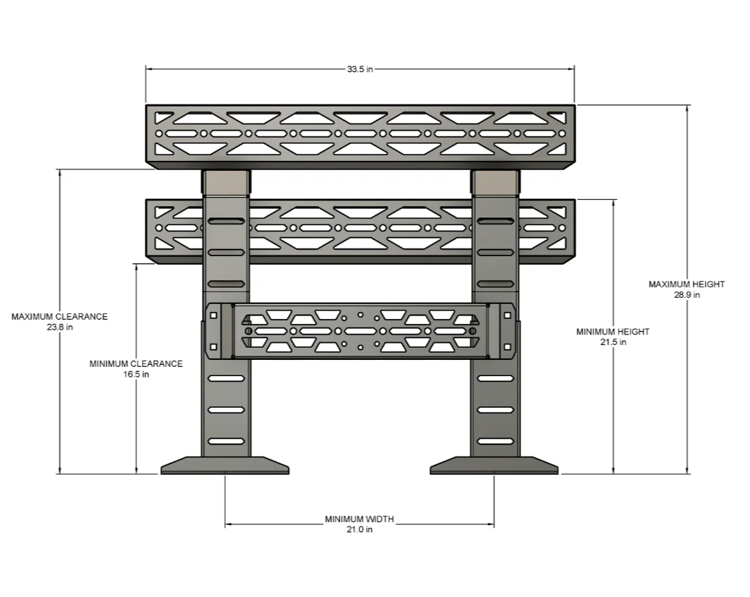 TF001902 | Adjustable UTV Bed Rack - Image 12