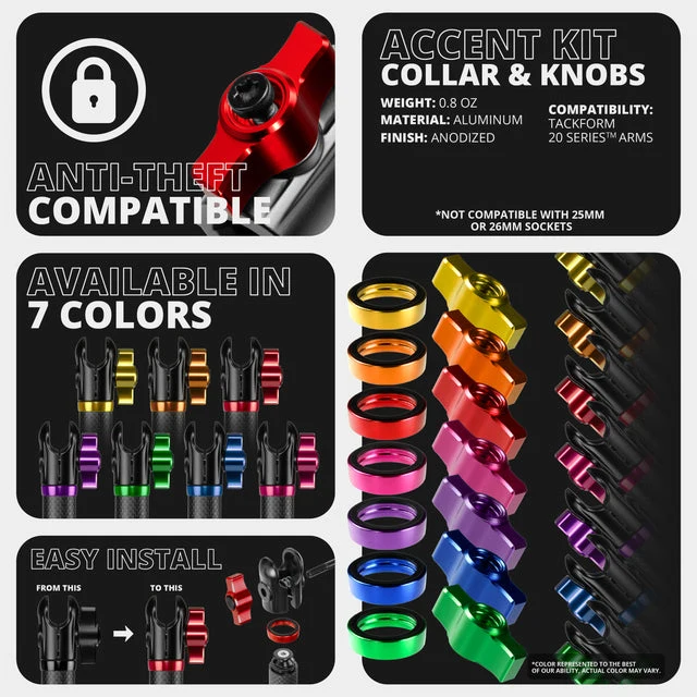 AR20-3FAM | DURALOCK™ 20 SERIES | CARBON FIBER ARM | DUAL 20MM ANTI-THEFT SOCKETS - Image 7