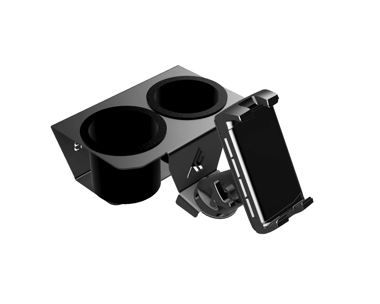Can-Am Commander Wireless Phone Charger with Integrated Cup Holder Dash Mount