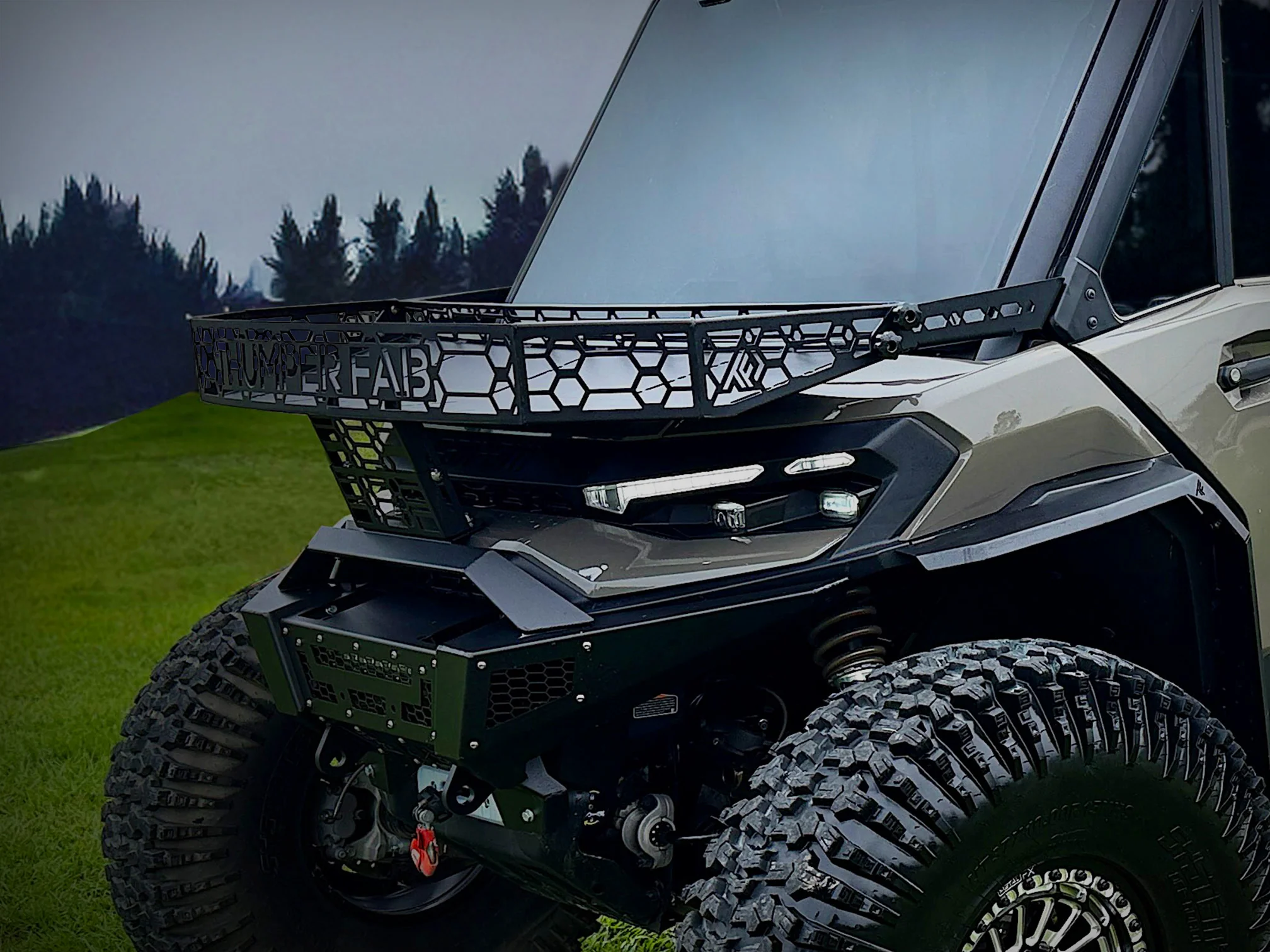 TF001907 | Can-Am Defender HD11 Hood Rack (OEM & THUMPER Bumper) - Image 2