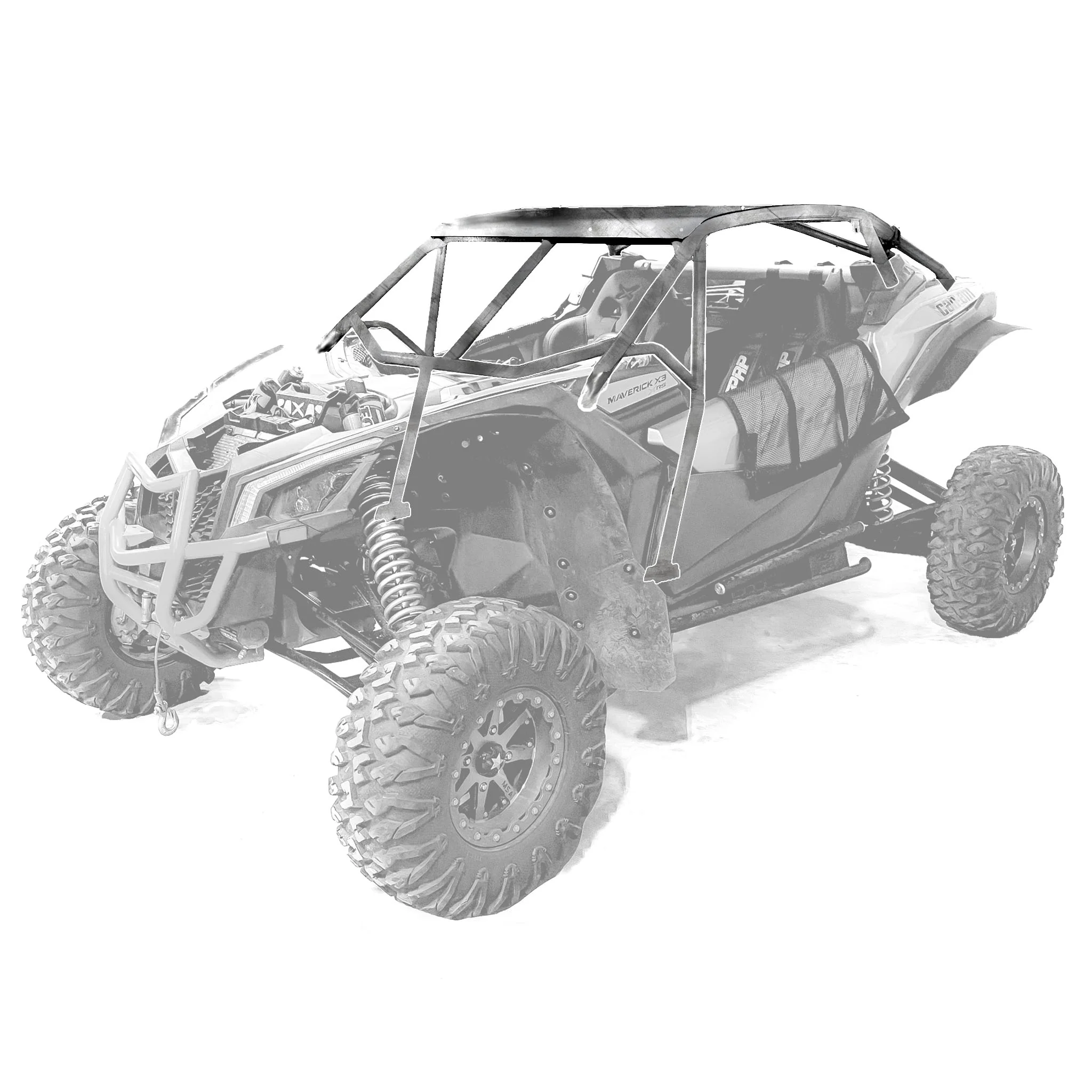 Can-Am Maverick X3 Race Roll Cage w/ Integrated Rear Bumper (2-seat) - Image 9