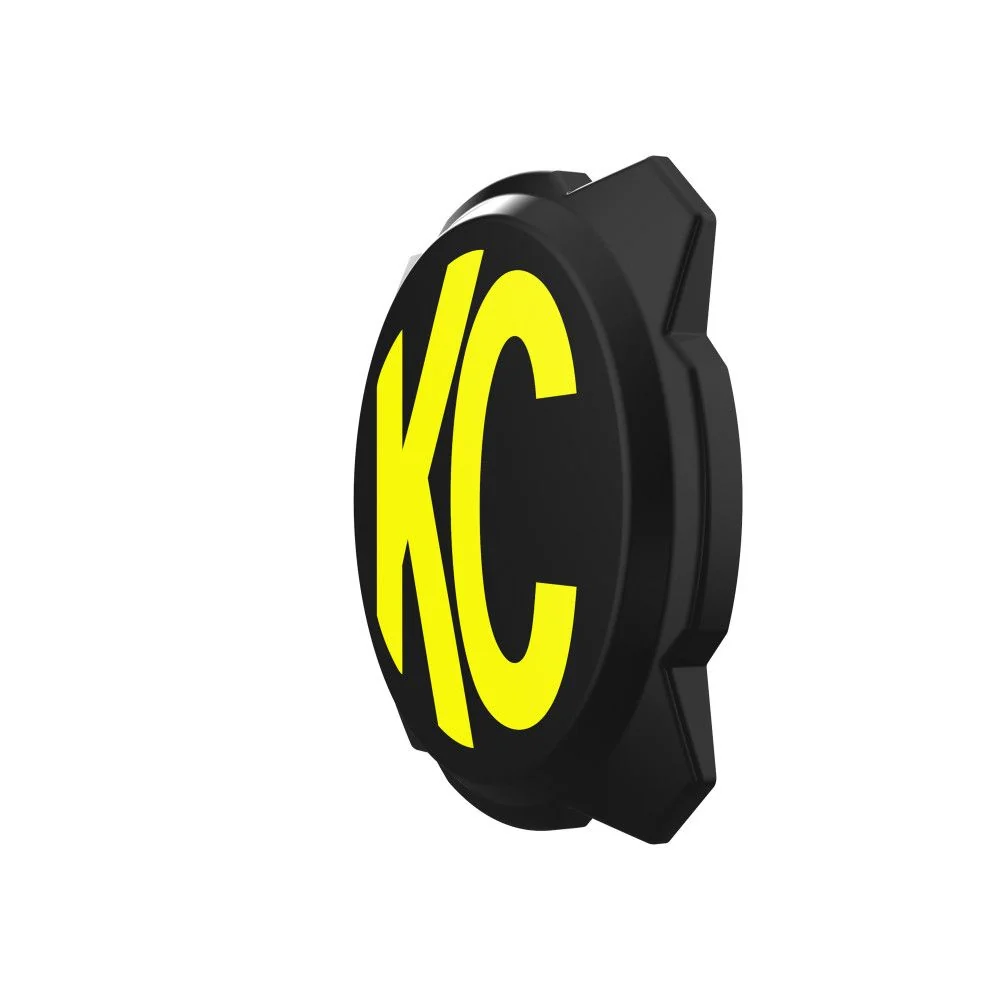 Gravity® Titan/Pro6 6" Light Cover - Black / Yellow KC Logo - Image 2