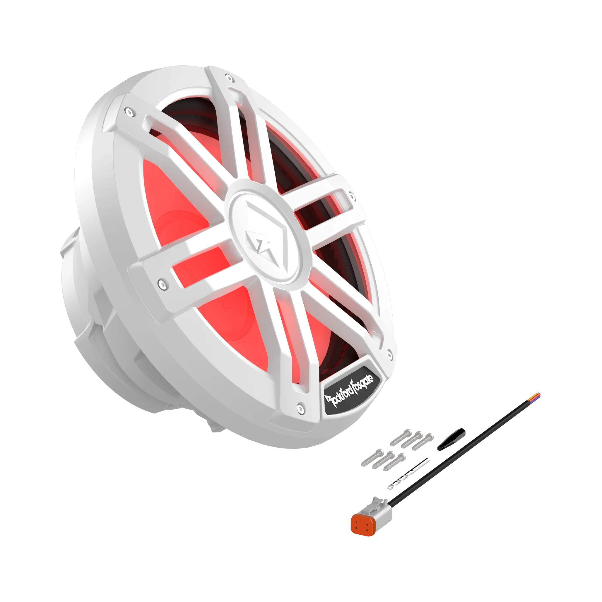 M1 12" DVC 4ohm Color Optix™ Marine Subwoofer - White - Image 5