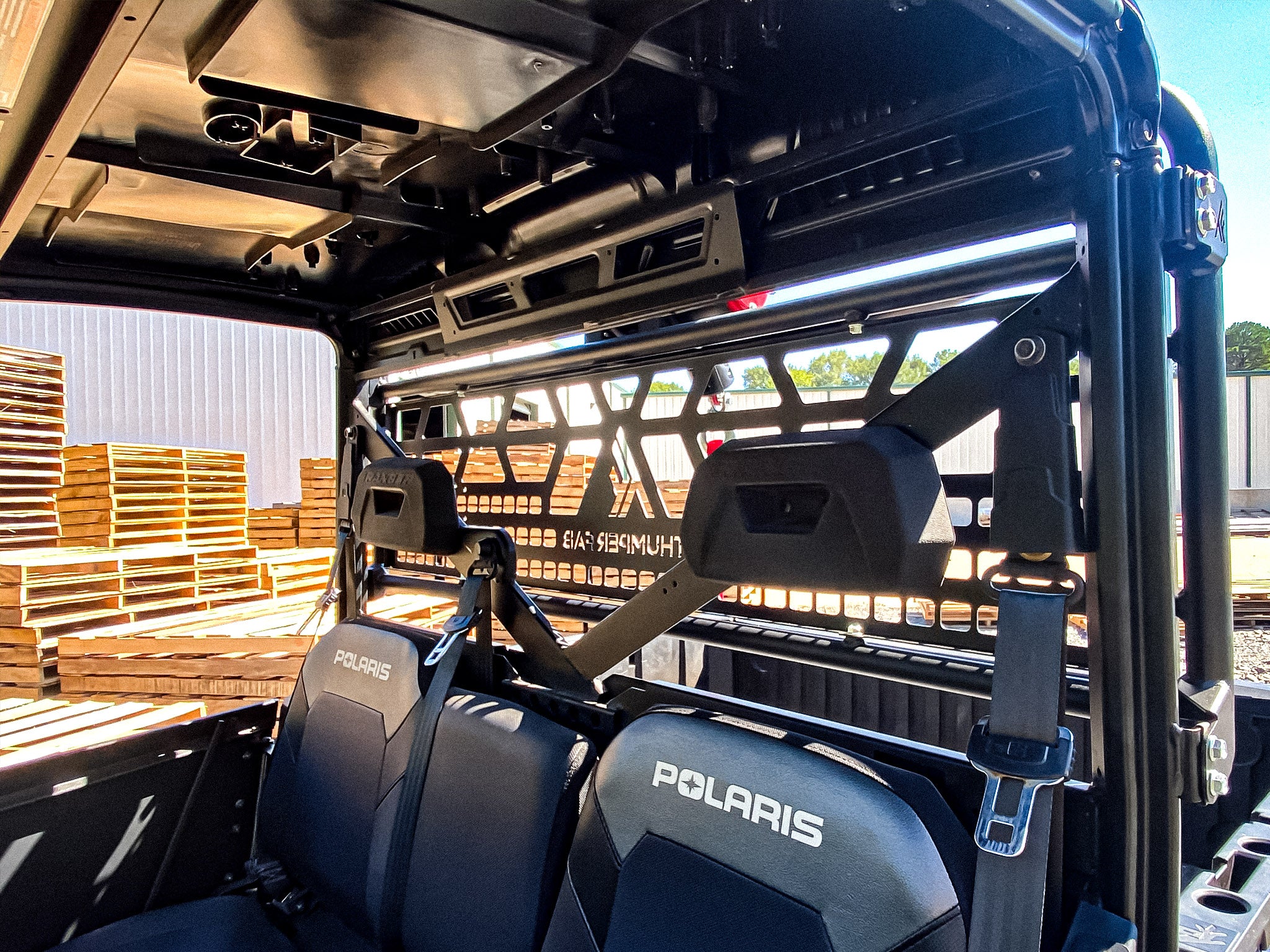 Polaris Ranger Winch Headache Rack - Image 5