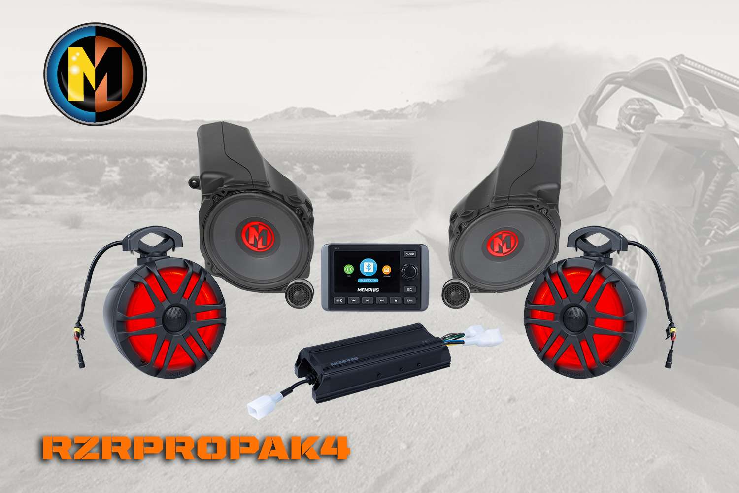 Memphis Polaris RZR PRO 4 Audio Kit (PRO XP - PRO R - TURBO R) - Image 2