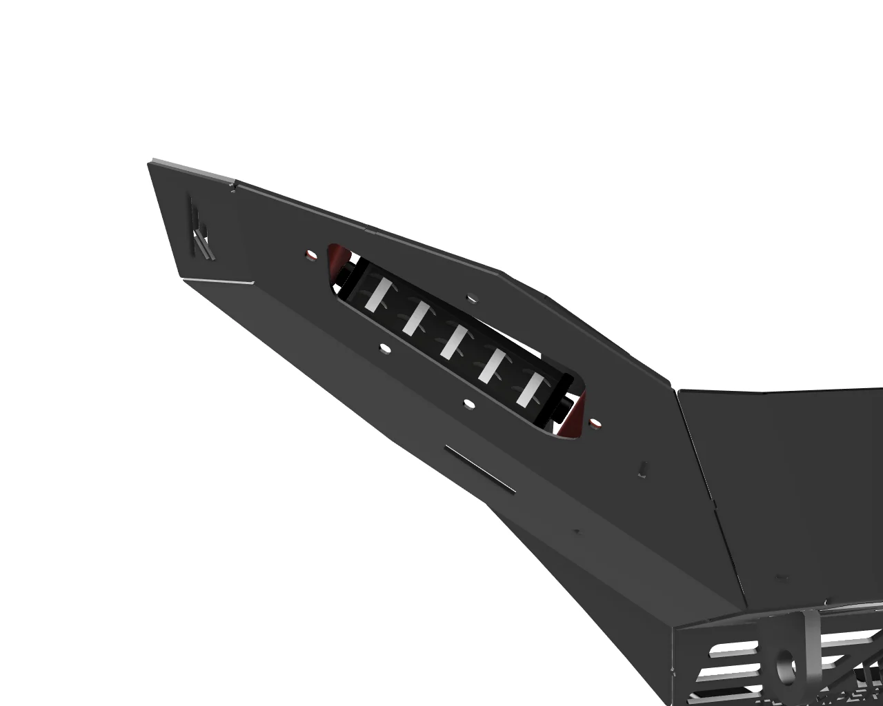 TF230501.L | Polaris Ranger 1500 XD Front Winch Bumper - 6 Inch Light Option