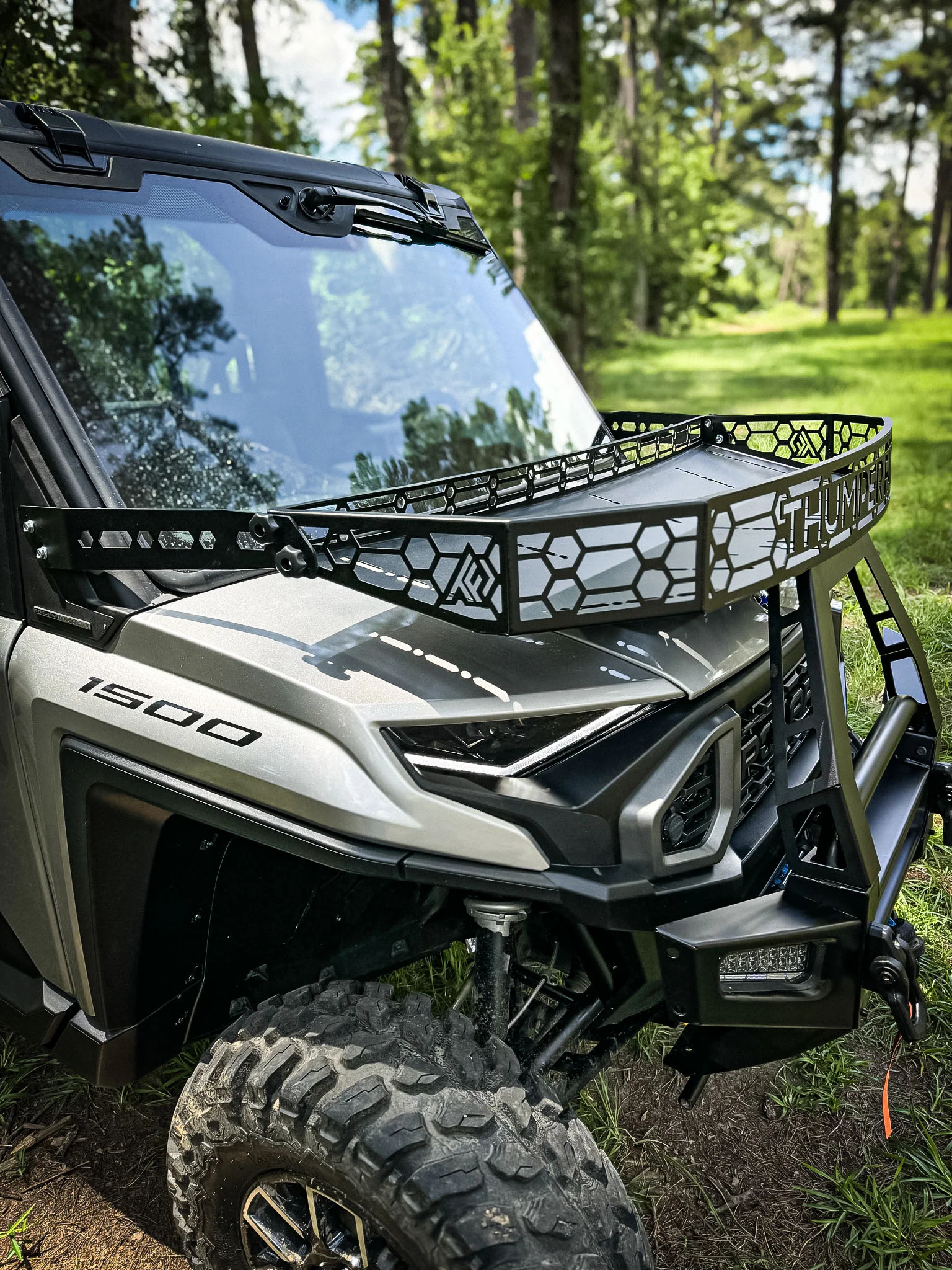 TF231903 | Polaris Ranger 1500 XD Hood Rack (OEM Bumper) - Image 2