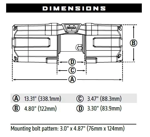Warn Axon 35-S Powersport Winch w/ Plow Mode - Image 4